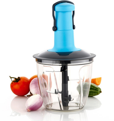 Willtune by NO Food Chopper Manual Hand Press Push Chopper with 3 Blades for Chopping Vegetable & Fruit Chopper(1 chopper)