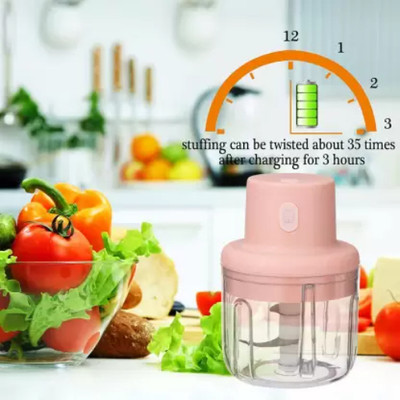 GUGGU DEV62_BA120-Electric Wireless Garlic Chopper For Vegetable and Fruits Electric Vegetable & Fruit Chopper(1)