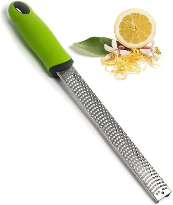 Baskety by Baskety Lemon & Cheese Grater Vegetable & Fruit Zester Green Multipurpose kitchen Tool Vegetable & Fruit Grater(1 Zester)