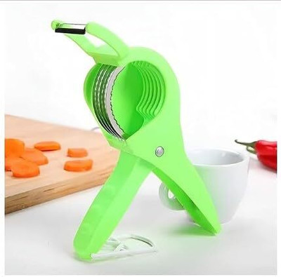 Purple Dust by chopper 2 in 1 Veg Cutter with Peeler Vegetable Slicer (Multicolor) Vegetable & Fruit Chopper(1 chopper)