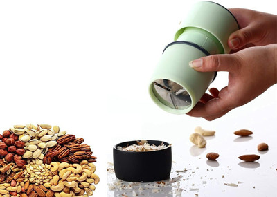 Somnath India 3 In 1 Plastic Dry Fruit And Paper Mill Grinder | Slicer | Chocolate Cutter Vegetable & Fruit Chopper(1 Dry Fruit Slicer/Grater/Chopper)