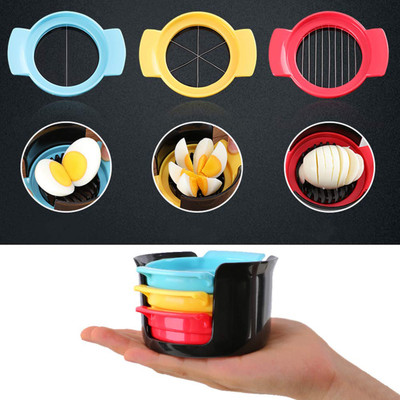 ROSEFAIR by ROSEFAIR 3 in 1 Egg Slicer- Stainless Steel Wires Egg Slicer Cutter for Easy to Cut Egg Slicer(1 Egg Cutter)
