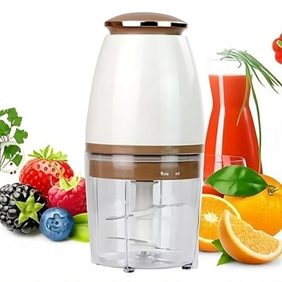 Dorbiniq Vagetable Chopper 300 W Juicer Mixer Grinder(Multi-Functional Electric Vegetables/ fruit Cutter Grinder Mixer Chopper_JF1V4 | 1 Jar | White)