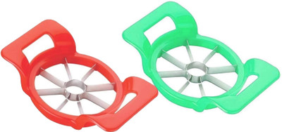 Kitchwish Apple Cutter 8 Blade Stainless Steel Apple Slicer Machine Plastic Grip Handle Apple Slicer(2 chopper)