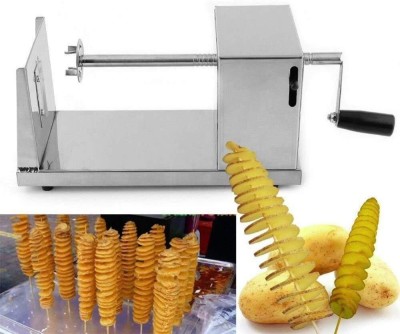 vedvit Iron Potato Spiral Cutter Machine Twister Curly French Fry Tornado Slicer Potato Slicer(1 x Potato Spiral Cutter Machine)