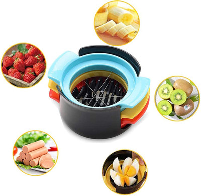 ROSEFAIR by ROSEFAIR 3 in 1 Egg Slicer Cutter for Easy to Cut Hard-Boiled Eggs and Soft Fruit Cutting Egg Slicer(1 Egg Cutter)