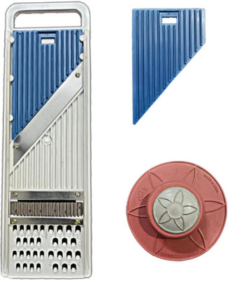 lyon Chips slicer Vegetable & Fruit Grater & Slicer(1 slicer and safety Holder)