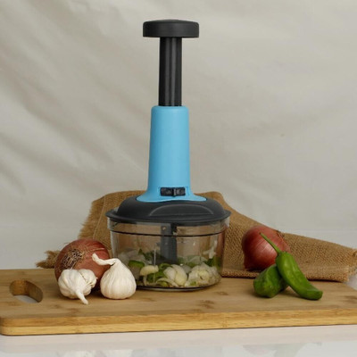 Future Centric Plastic Manual Push Chopper and Cutter Set 650ml Vegetable & Fruit Chopper(1 CHOPPER)