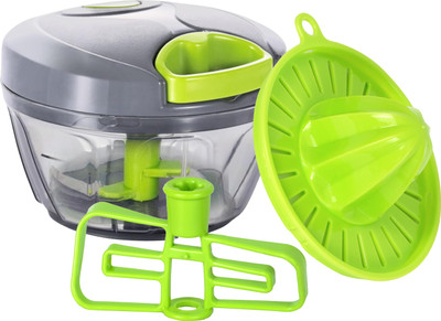 STORITE Stainless Steel Blade Powerful Mini Handy Quick Manual Juicer Vegetable & Fruit Chopper(2 in 1 Vegetable Chopper & Juicer)
