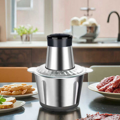 Shikshapatri 2L Electric Multi Function Food Processor, 220W,Cutting Slicing Meat, Vegetables Electric Meat Grinder