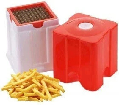 BB MALL by Gloomy dine Potato and Vegetable Cutter French Fries Slicer Chips Chipser (Multicolor) Potato Grater & Slicer(1Cutter Frame, 1Pusher)