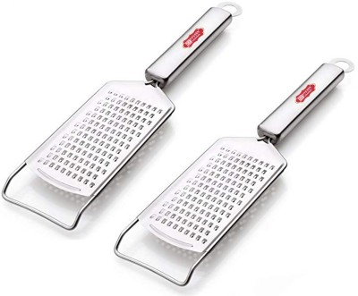 Kitchen Expert Stainless Steel Cheese Grater | Set Of 2 | Ideal For Ginger/Vegetables/Fruits Vegetable & Fruit Grater(2)