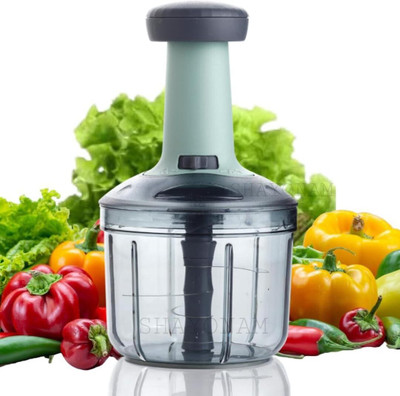 Panca Hand Push Chopper Big Size Cutter For Kitchen 900ml with 4 Sharp Blades Vegetable Chopper(1 chopper)