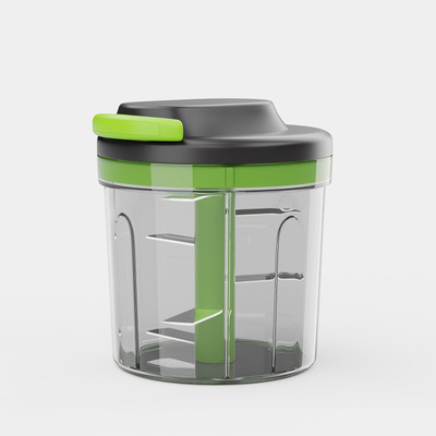 Lifelong Pull Chopper 1000ml Vegetable & Fruit Chopper(1N Container, 1N Blade, 1N Lid)