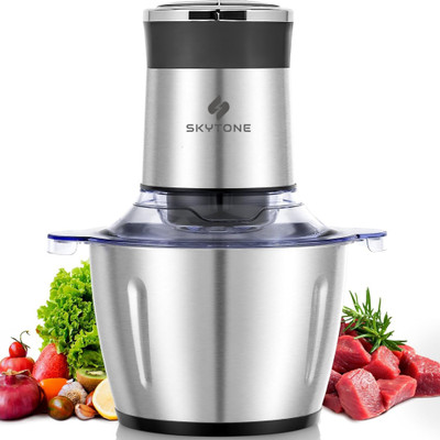 SKYTONE by skytone Stainless Steel Electric 3 Liter Meat Grinders with Bowl 700W Food Chopper Electric Vegetable & Fruit Chopper(1 Chopper)