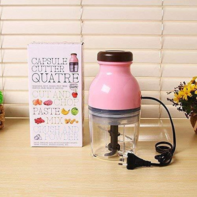Homevilla Multi Functional Mini Smoothie Blender Electric Juicer Machine Portable Blender Electric Vegetable & Fruit Chopper(1* Capsule Cutter)