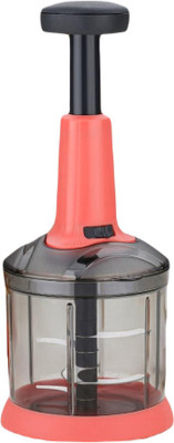Stysol by Stysol New Big size Hand Push 900 ML with 5 Stainless Steel Blades Vegetable & Fruit Chopper(1 x 1100 ML Push Choppers)