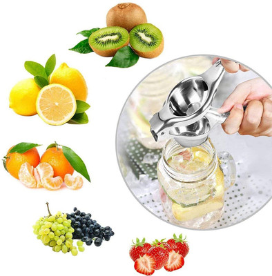 Gripzo by Lemon Squeezer Manual Lemon Squeezer - Heavy Duty Steel Press Hand Lime Citrus Vegetable & Fruit Grater & Slicer(1 chopper)
