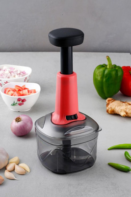 floura enterprise FLOURA Instant Push Chopper 650 ML Vegetable Chopper(1 CHOPPER)