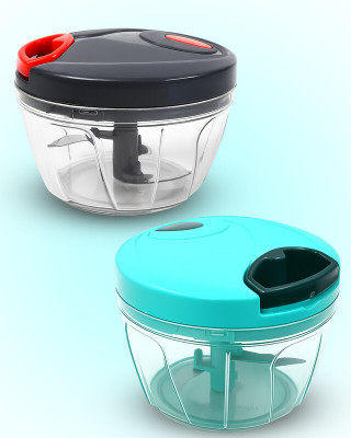 UFG by NA BPA Free Plastic Manual Rope Chopper For Garlic & Ginger Chopping Vegetable & Fruit Chopper(1 chopper)