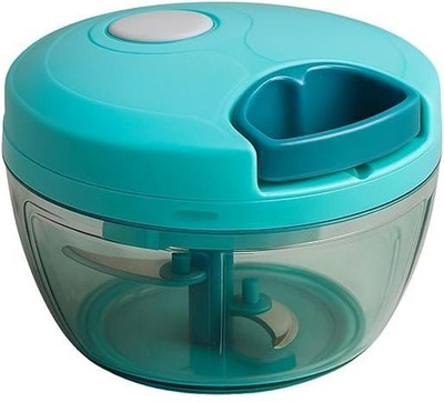 DeoDap 450ML Green Hand Held Chopper / Pull Chopper / Vegetable Cutter / Dori Chopper Vegetable & Fruit Chopper(1 X 450 ML Handy Chopper)