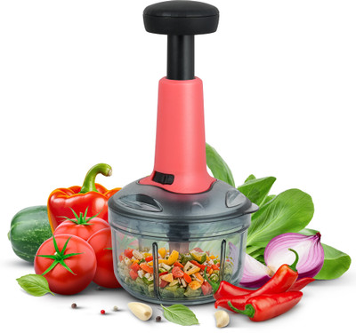 IMPEX by Impex Migo Push Chopper 650 ml with 3 Stainless Steel Blades Vegetable & Fruit Chopper(chopper)