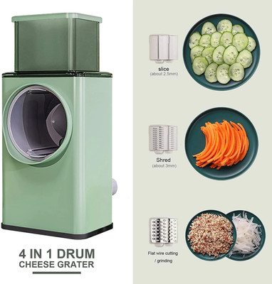 VINKAL Vegetable Shredder Round Mandoline Slicer Grater & Slicer Vegetable Chopper(1 chopper)