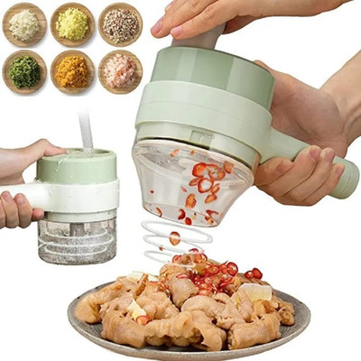 SWISS WONDER Electric Vegetable & Fruit Slicer(1 x 4in1 Electric Chopper)