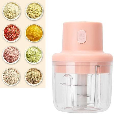 Rhobos Electric Garlic Chopper – Portable Cordless Mini Processor, USB Rechargeable Electric Grater & Slicer(one 93AID4.Garlic.Machine)