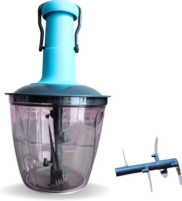 BBI Puchchopper Vegetable Chopper(Clean transparent container::5sharp S.S.Blade::Safe LIDLockUnlock:: beatingblade)