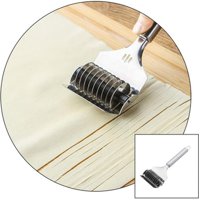 Diyansh Noodle Lattice Roller Docker Dough Cutter For Kitchen Slicer(2)