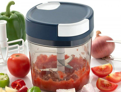 Zebics Chopper 1000ml Container 2in1Jumbo Vegetable Chopper Cutter with Storage Kitchen Vegetable & Fruit Chopper(1)