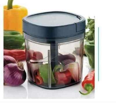 Ekta Product EKTA® 2 in 1 Quick Chopper Square Jumbo Multipurpose Manual Vegetable Vegetable & Fruit Chopper(Sqare 1100ml chopper)