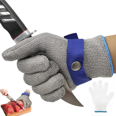 pericat Safety Cut Resistant Stainless Steel Mesh Glove for Work Synthetic  Safety Gloves(Pack of 1)