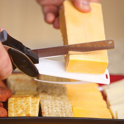 VariousEye Clever Cutter - 2 in 1 Kitchen Knife and Chopping Board Vegetable & Fruit Chopper(01 Chopper)