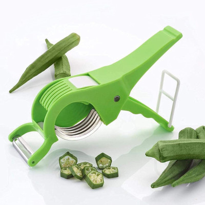 IDEAL PRIME by IDEAL PRIME Heavy Duty 2 in 1 Vegetable Cutter & Peeler 5 Stainless Steel Blade Kitchen Tool Vegetable & Fruit Chopper(1 chopper)
