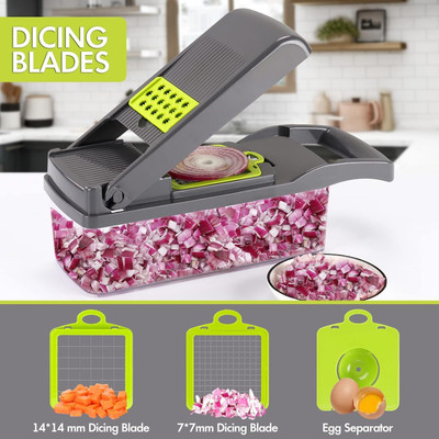 JRS TRADERS 14 in 1 Multipurpose Chopper Peeler Chipser Vegetable Slicer Vegetable & Fruit Chopper(14-in-1 Vegetable Slicer)