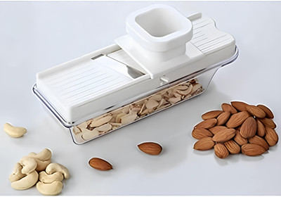 KDZONE Manual Dry Fruit Slicer with Stainless Steel Blade Cutter Vegetable & Fruit Grater & Slicer(1 chopper)