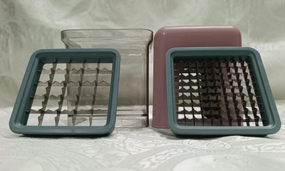 supermom Chipser and chopper 0102 Vegetable & Fruit Chopper(1 Potato chipser and chopper, 1 Heavy duty thin blade, 1 Heavy duty thick blade)