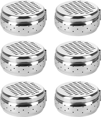 KUBER INDUSTRIES Multifunctional Use |Cheese, Carrot & Coconut Grater Lid with Ventilated Box Vegetable & Fruit Grater(6 Piece Grater with Storage box)