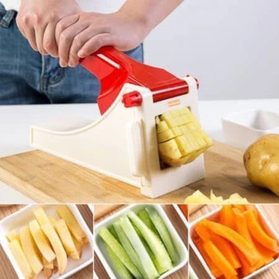 Fulkiza by FULKIZA French Fries Maker Tater Slicer & Vegetable Cutter Potato Slicer Chopper Vegetable & Fruit Grater & Slicer(1 chopper)