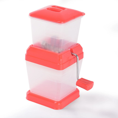 KUBER INDUSTRIES by Kuber Industries Plastic Manual Vegetable Chopper For Kitchen with Lid | Neon Green Vegetable Chopper(1 Piece Plastic Plastic Chopper, Slicer & Cutter Machine)