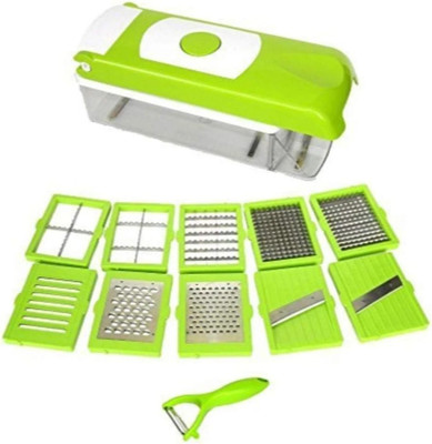 Kaushlendra 11 in 1 Multipurpose Chopper, Fruits & Vegetable Cutters, Unbreakable Food Grade Vegetable & Fruit Grater & Slicer(11 in 1 Chopper)