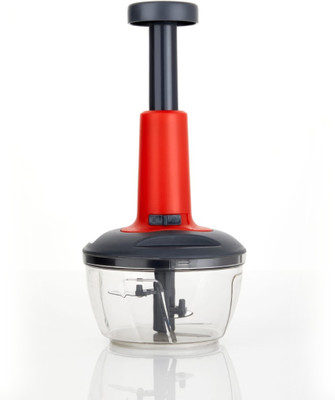 The Curious Corner 2 in 1 Push Chopper Vegetable & Fruit Chopper(1 Chopper with 2 Blades (Push))