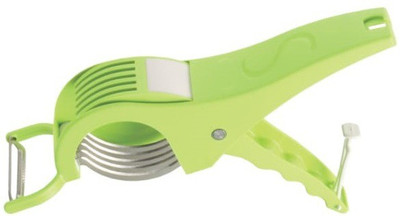 Sorath Plastic 2-in-1 Vegetable & Fruit Multi Cutter & Peeler, Veg Cutter Sharp 5 Blade Vegetable & Fruit Chopper(1 Vegetable Cutter)