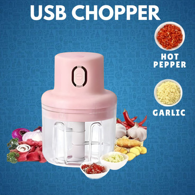 SACRO Electric Chopper, Rechargeable Chopper for Kitchen Vegetable & Onion Garlic F346 Electric Vegetable & Fruit Chopper(1 chopper)
