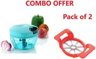 Z Top Vegetable Chopper, Mini Handy and Compact Chopper with 3 Blades Vegetable & Fruit Chopper(Vegetable Chopper, Mini Handy and Apple Cutter)