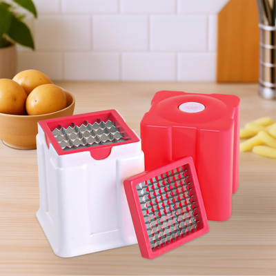KUBER INDUSTRIES by Kuber Industries 2 In 1 Manual Vegetable Chopper for Kitchen | Vegetable & Fruit Chopper(1 Piece Chopper/Cutter)