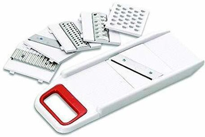 GATIHAM VENTURE Plastic 6 in 1 Vegetables Slicer, Cutter and Fruit Dicer Grater Set(Multi) Vegetable Grater & Slicer(1)