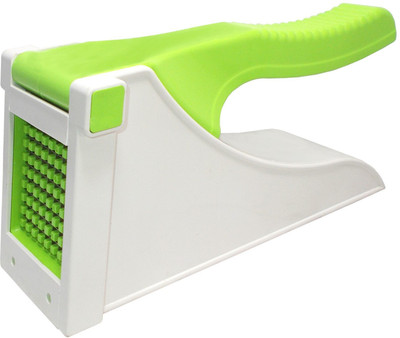 Kotak Sales French Fries Quick Cutter Plastic Machine Steel Blades for Potato & Vegetables Finger Chips Salad Maker Press Handle Durable Chopper Multipurpose Kitchen Easy Tool (Green) Potato Slicer(1)